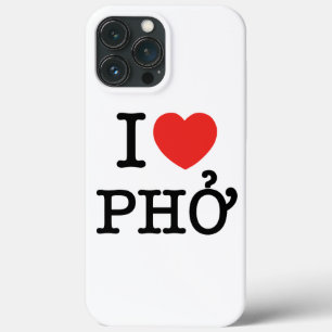 I Heart (Love) Pho iPhone 13 Pro Max Case