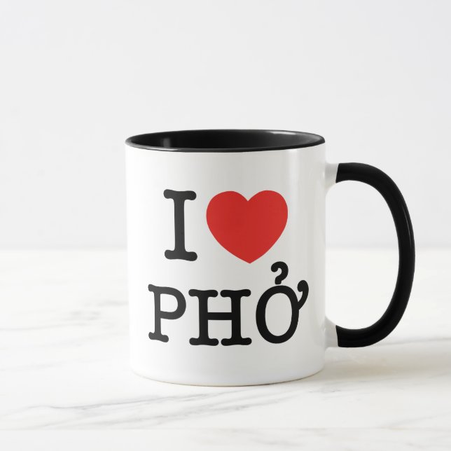 I Heart (Love) Pho Mug (Right)