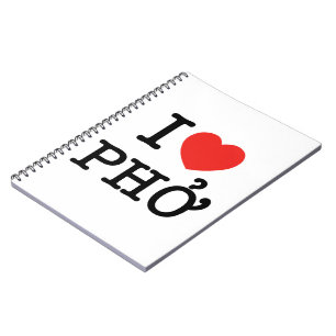 I Heart (Love) Pho Notebook