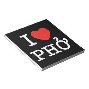 I Heart (Love) Pho Notepad