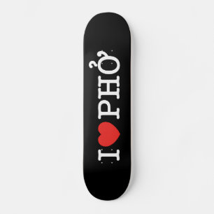 I Heart (Love) Pho Skateboard