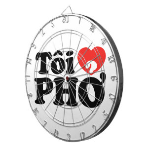 I Heart (Love) Pho (Tôi ❤ PHỞ) Vietnamese Language Dartboard