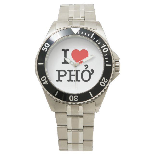 I Heart (Love) Pho Watch (Front)