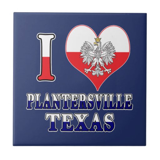 Image of I Heart Love Plantersville Texas Tile