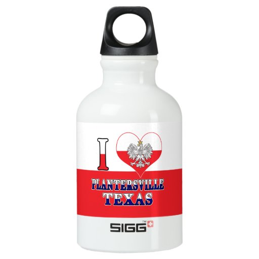 Image of I Heart Love Plantersville Texas Water Bottle