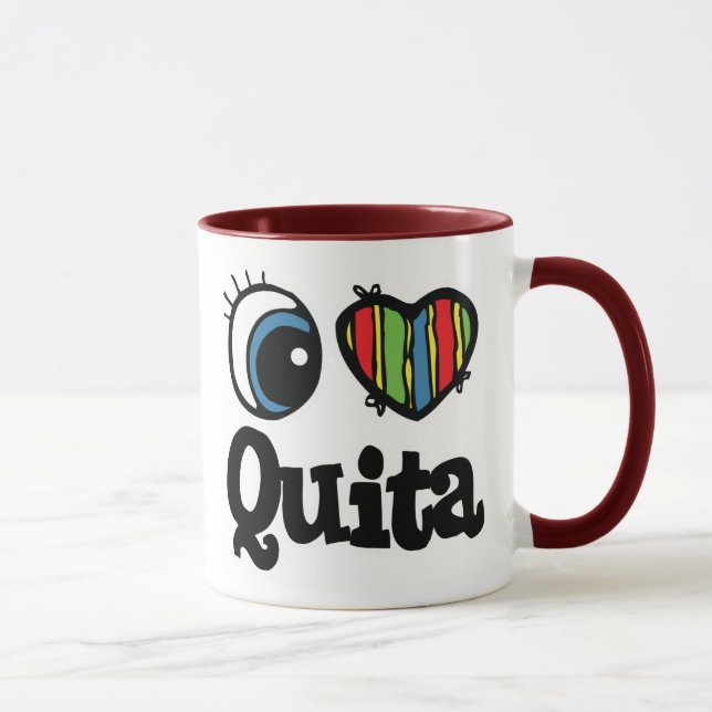 I Heart (Love) Quita Mug (Right)