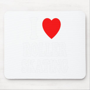 I Heart (love) Roller Skating Der Mouse Mat