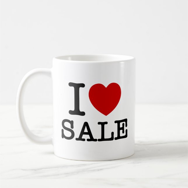 I HEART [LOVE] SALE COFFEE MUG (Left)