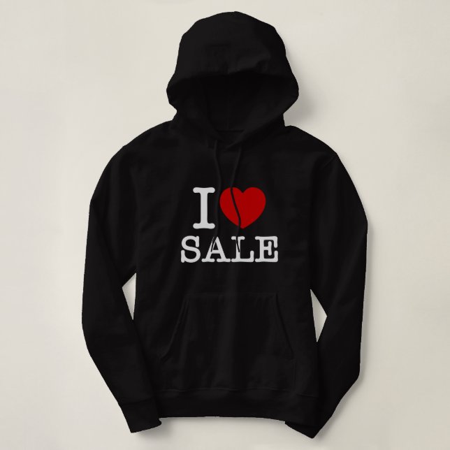 I HEART [LOVE] SALE HOODIE (Design Front)
