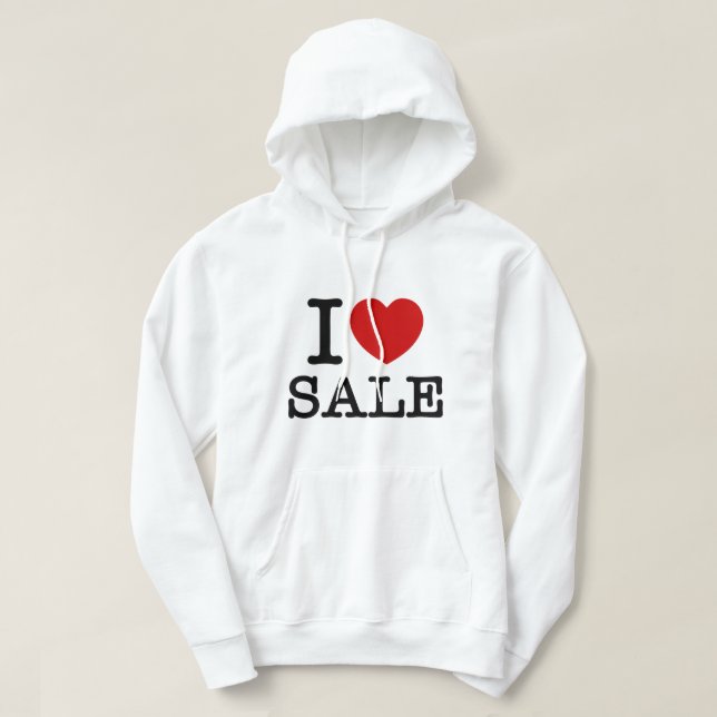 I HEART [LOVE] SALE HOODIE (Design Front)