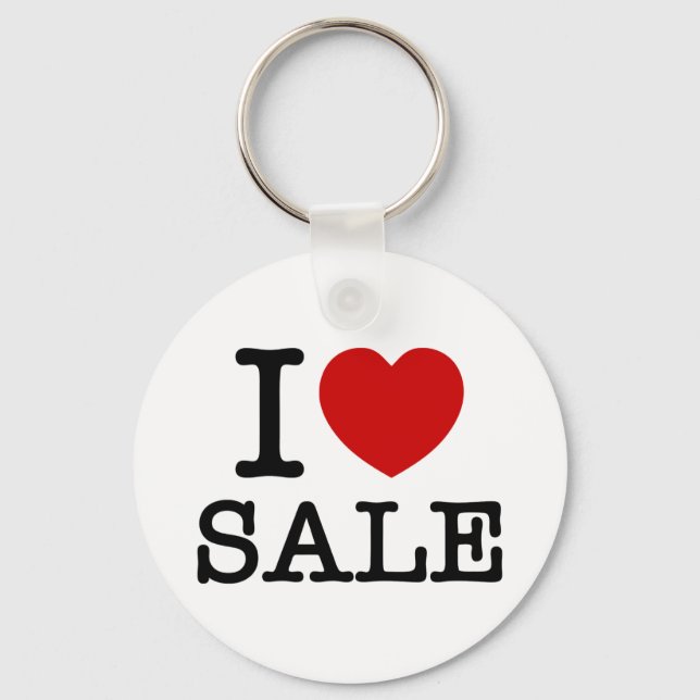 I HEART [LOVE] SALE KEY RING (Front)