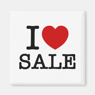 I HEART [LOVE] SALE MAGNET