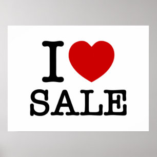 I HEART [LOVE] SALE POSTER