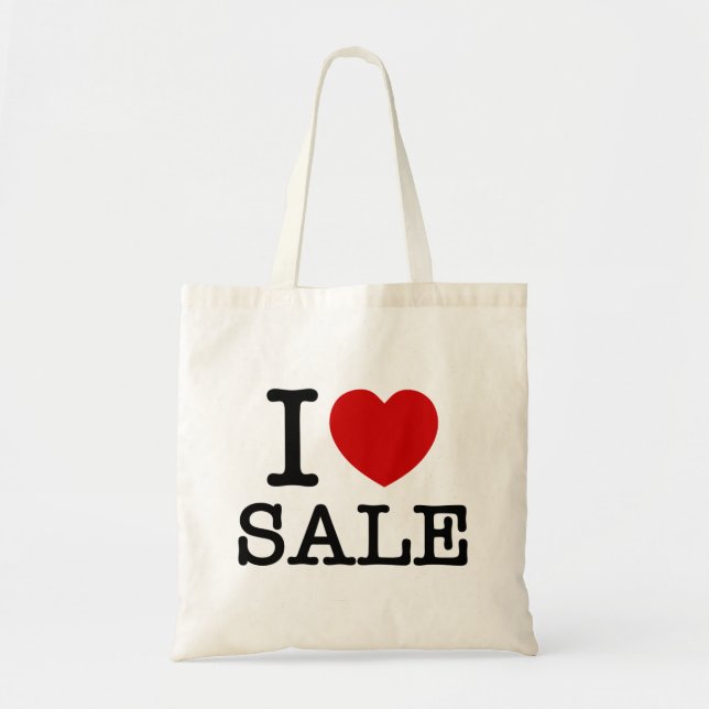 I HEART [LOVE] SALE TOTE BAG (Front)