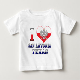 I Heart Love San Antonio Texas Baby T-Shirt