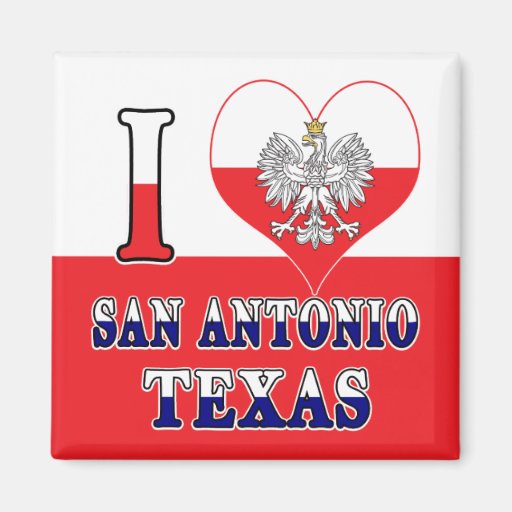 Image of I Heart Love San Antonio Texas Magnet
