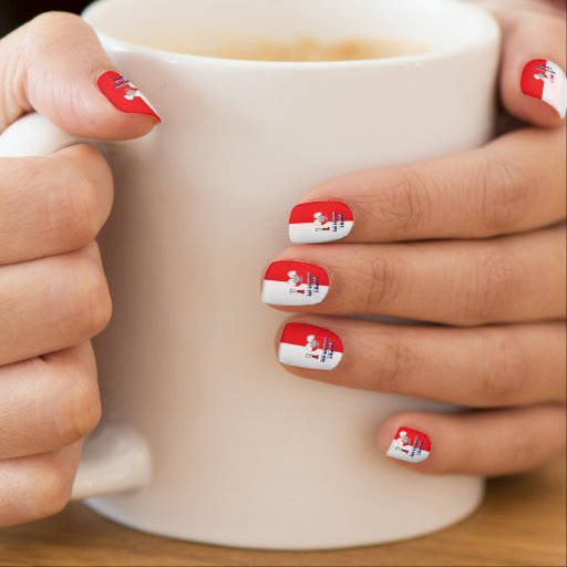 Image of I Heart Love San Antonio Texas Minx Nail Art