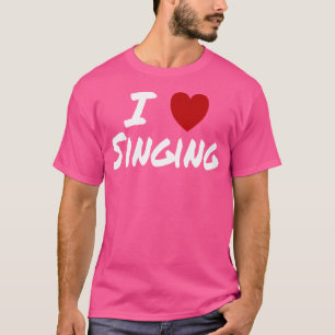 I Heart (Love) Singing Chorus Choir Band Lead Back T-Shirt