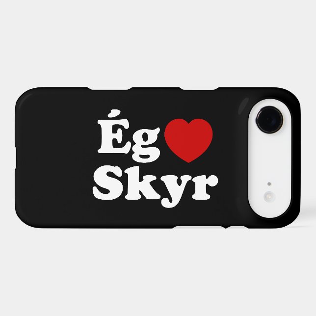 I Heart (Love) Skyr [Ég Elska Skyr] Icelandic (Back (Horizontal))