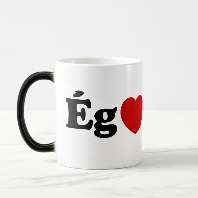 I Heart (Love) Skyr [Ég Elska Skyr] Icelandic Magic Mug (Left)