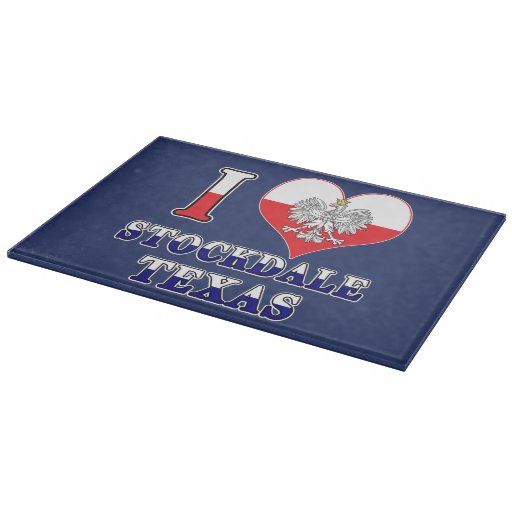 Image of I Heart Love Stockdale Texas Cutting Board