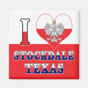 I Heart Love Stockdale Texas Magnet
