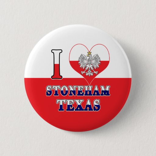 Image of I Heart Love Stoneham Texas 6 Cm Round Badge