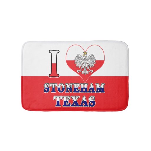 Image of I Heart Love Stoneham Texas Bath Mat