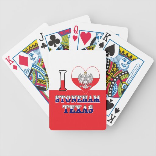 Image of I Heart Love Stoneham Texas Bicycle Playing Cards