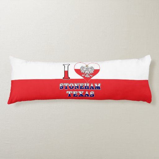 Image of I Heart Love Stoneham Texas Body Cushion