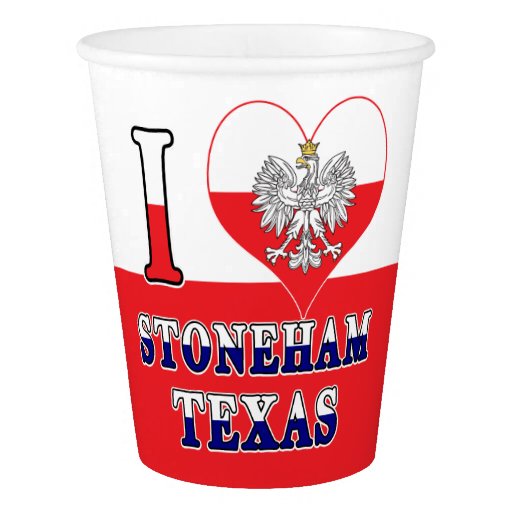 Image of I Heart Love Stoneham Texas Paper Cup