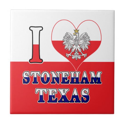 Image of I Heart Love Stoneham Texas Tile