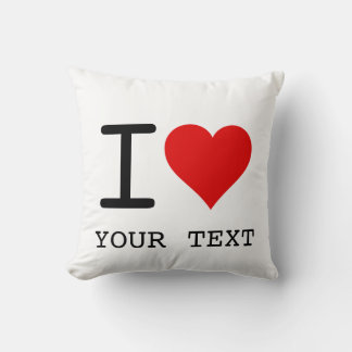 I Heart Love Template Cushion