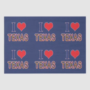 I (Heart) Love Texas Bluebonnet Tissue Paper