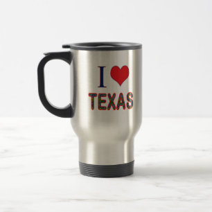 I (Heart) Love Texas Bluebonnet Travel Mug