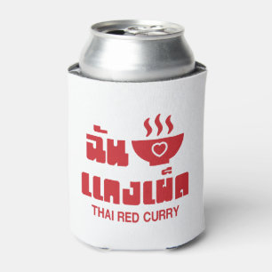 I Heart (Love) Thai Red Curry Can Cooler
