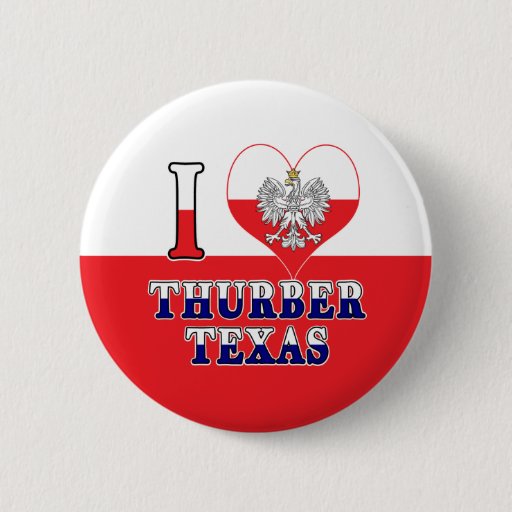 Image of I Heart Love Thurber Texas 6 Cm Round Badge