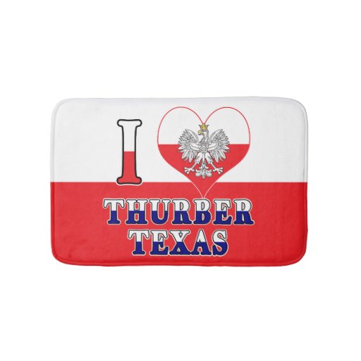 Image of I Heart Love Thurber Texas Bath Mat