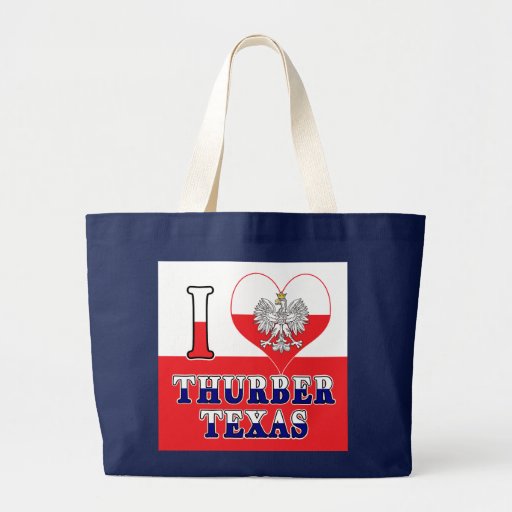 Image of I Heart Love Thurber Texas Large Tote Bag