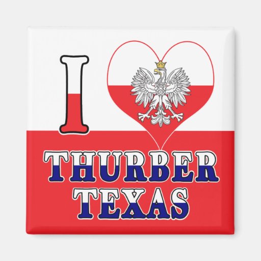 Image of I Heart Love Thurber Texas Magnet