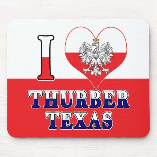 Image of I Heart Love Thurber Texas Mouse Mat