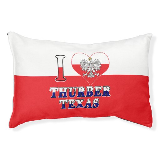 Image of I Heart Love Thurber Texas Pet Bed