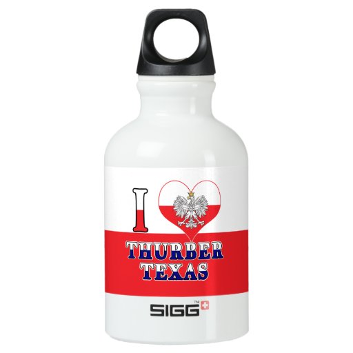 Image of I Heart Love Thurber Texas Water Bottle