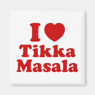 I Heart (Love) Tikka Masala Magnet