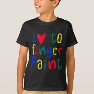 I Heart Love To Finger Paint - Funny Couple T-Shirt