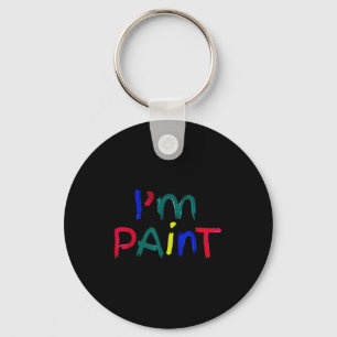 I Heart Love To Finger Paint I'm Paint Cute Couple Key Ring