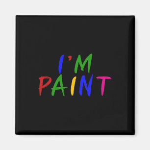 I Heart Love To Finger Paint I'm Paint Cute Couple Magnet