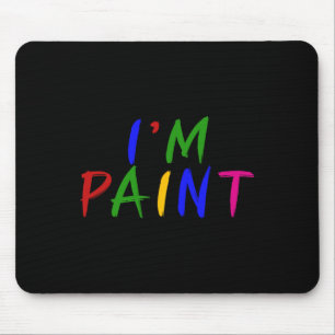 I Heart Love To Finger Paint I'm Paint Cute Couple Mouse Mat