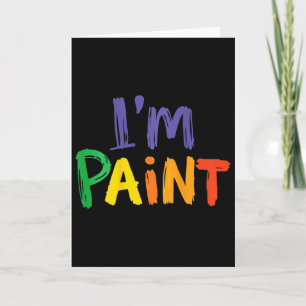 I Heart Love To Finger Paint I'm Paint Valentine ( Card