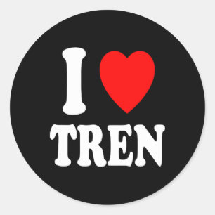I Heart (love) Tren Bodybuilding Steroids Cycle Mu Classic Round Sticker